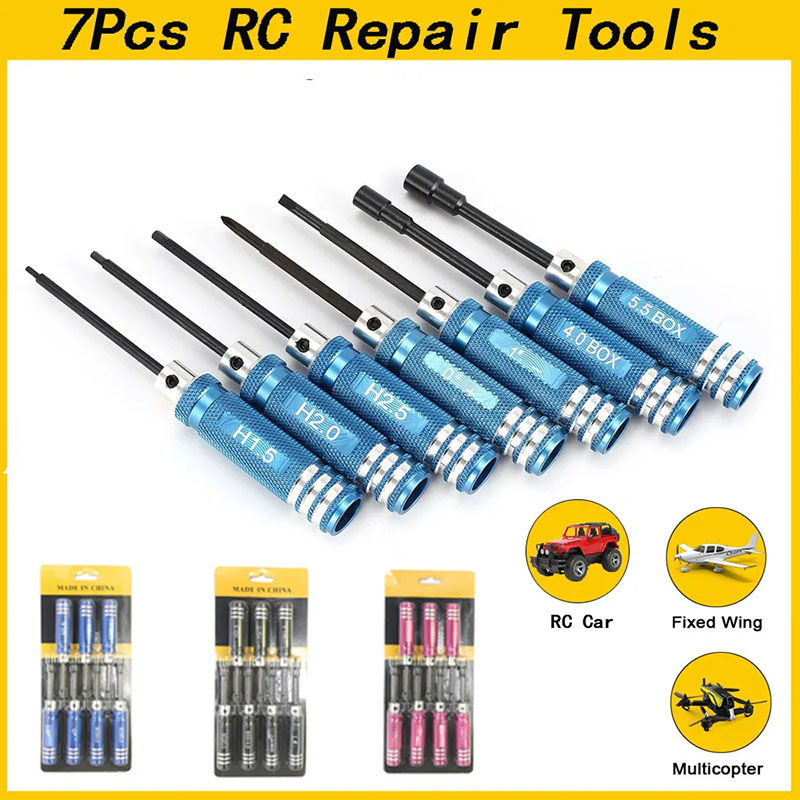 7Pcs 1.5 2.0 2.5mm RC Hex Driv - Fpv Drone Tool Kit recensie en prijs