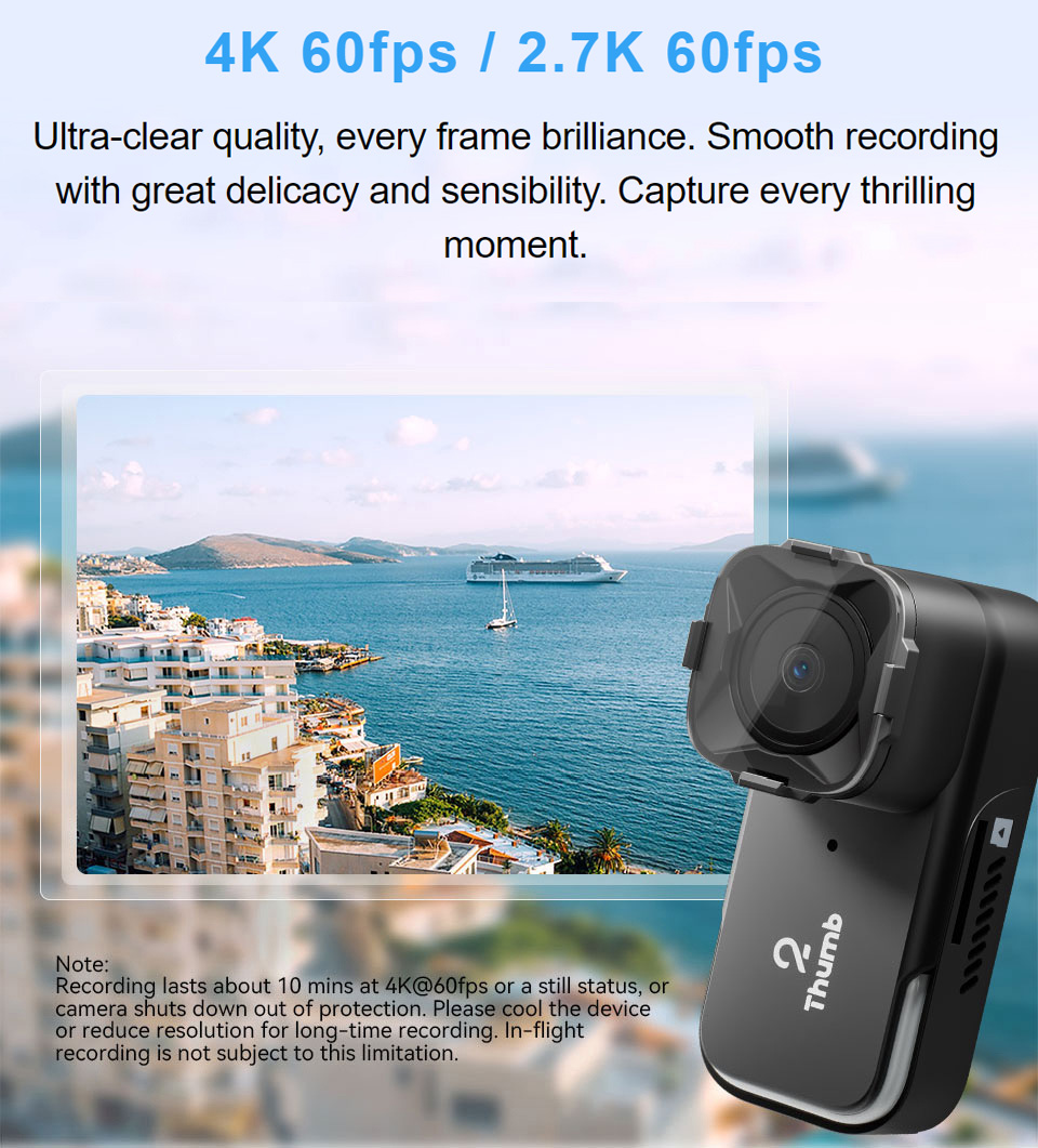 New Version RunCam Thumb 2 4K  - Fpv Drone Camera recensie en prijs