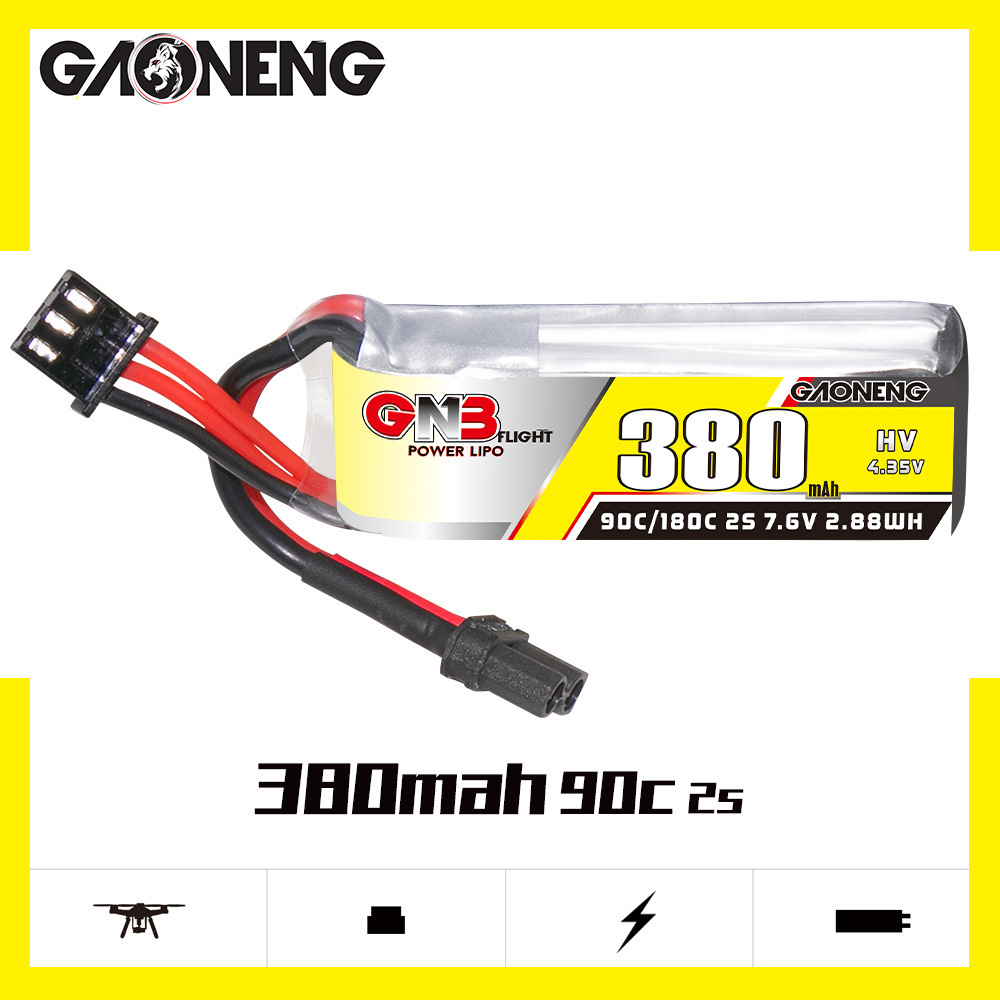 GNB 2S 7.6V 380mAh 90C/180C Li - Fpv Drone Battery recensie en prijs