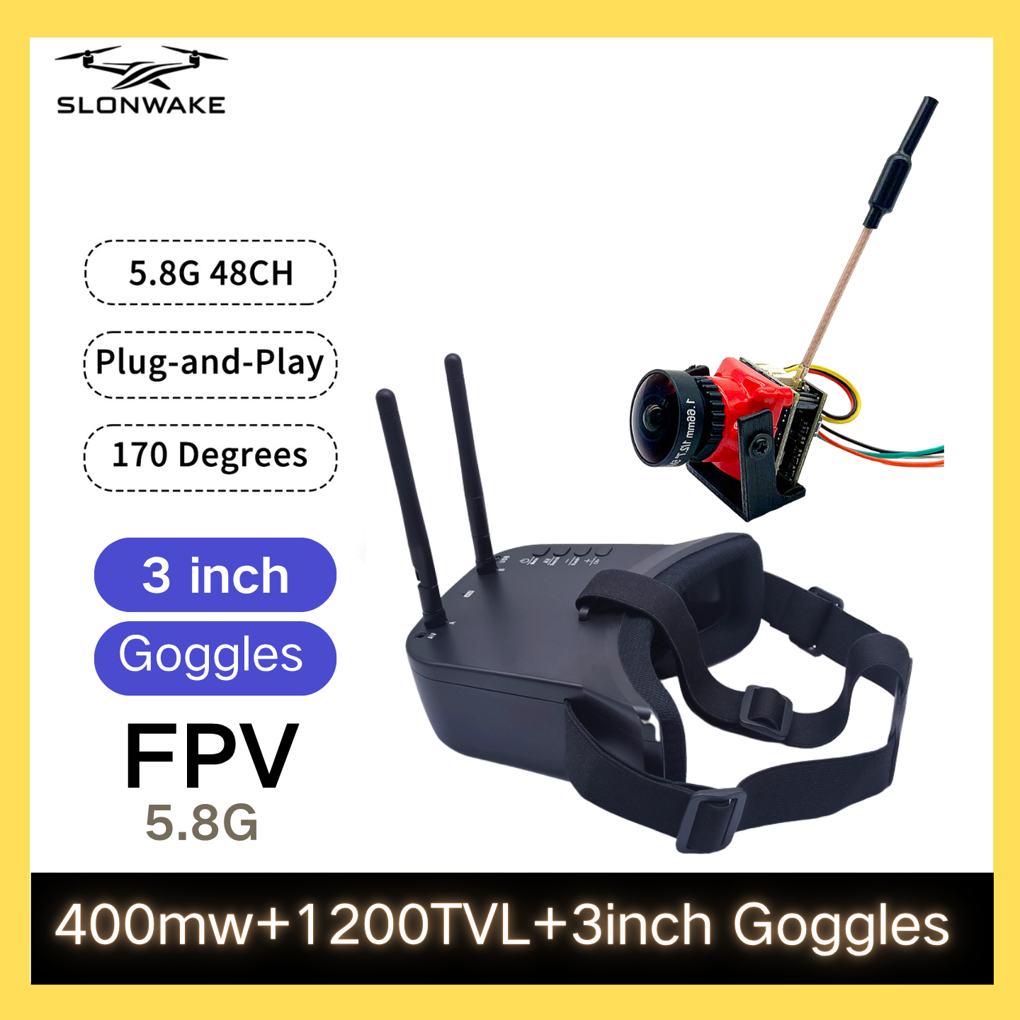 SLONWAKE 5.8G 48CH FPV 400mw V - Fpv Drone Transmitter recensie en prijs