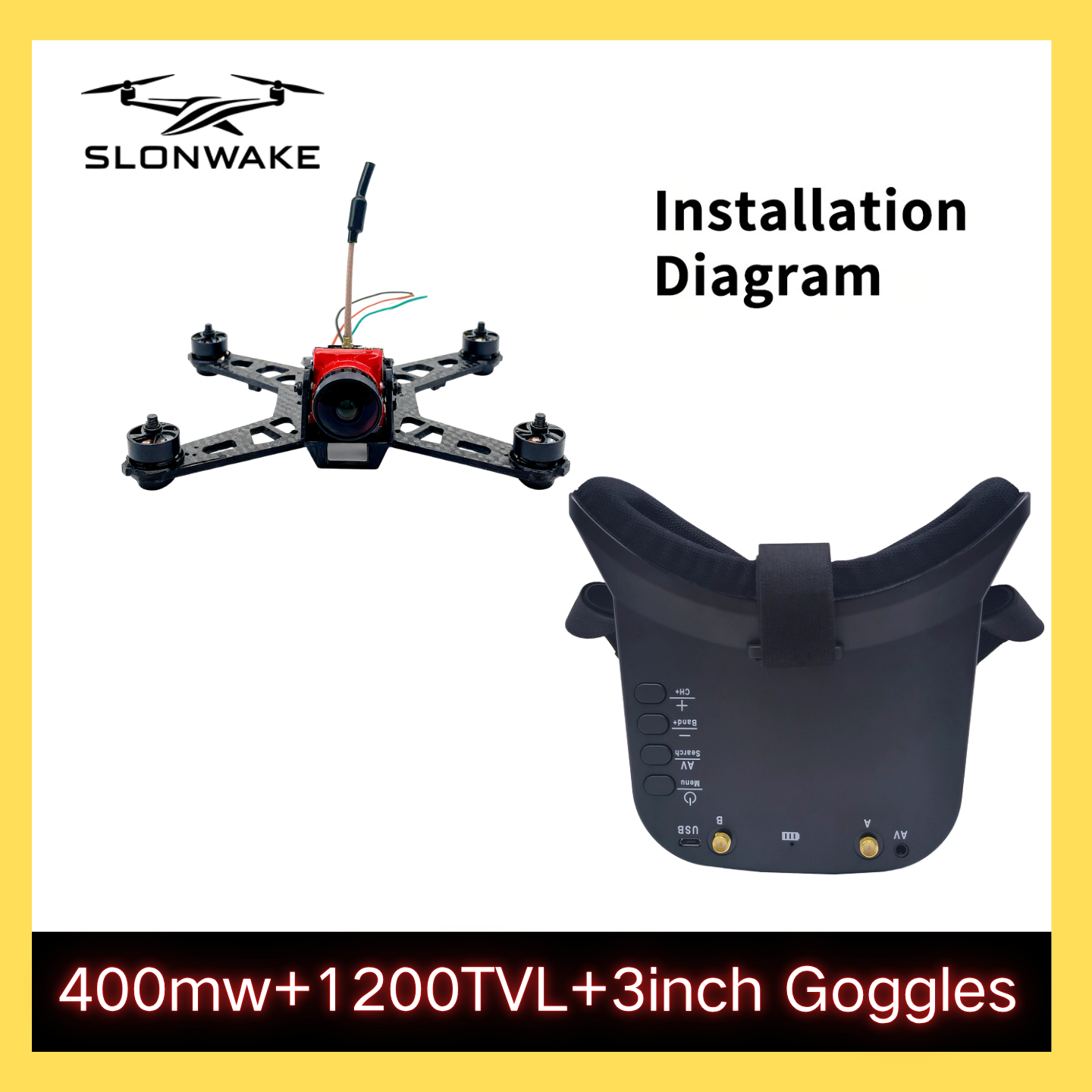 SLONWAKE 5.8G 48CH FPV 400mw V - Fpv Drone Transmitter recensie en prijs