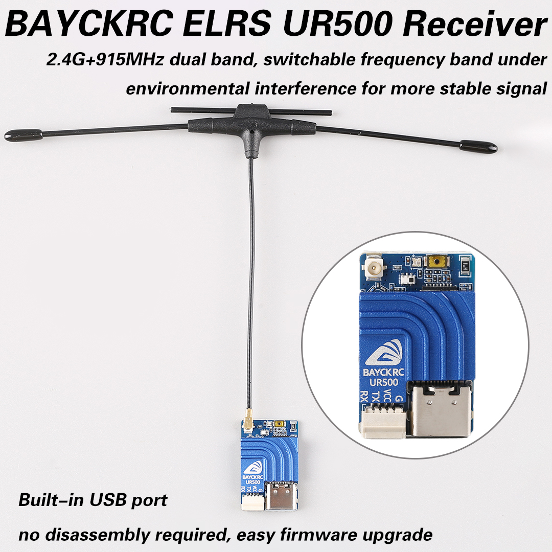 BAYCKRC UR500 ELRS RX 500mW Du - Fpv Drone Frame recensie en prijs